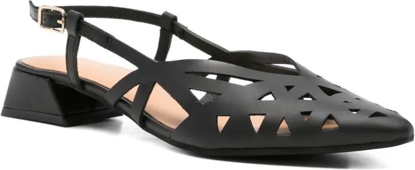 Gioseppo Uitgesneden slingback pumps Zwart - Foto 4