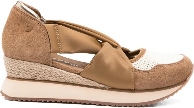 Gioseppo Vuka pumps met gekruiste bandjes Bruin