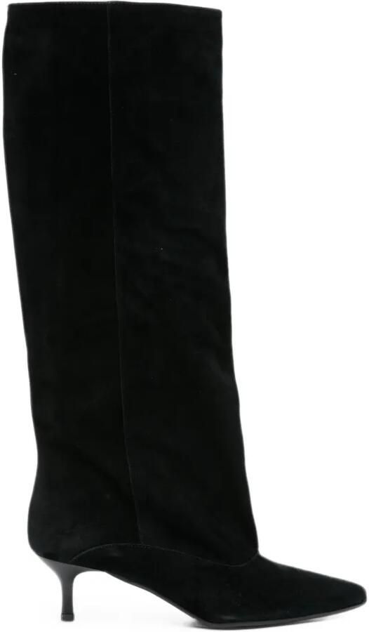 Gisel B Lory suede boots Zwart