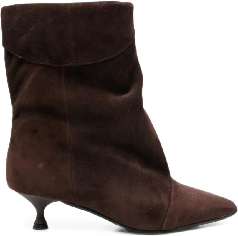 Gisel B New Miriam pointed-toe suede boots Bruin