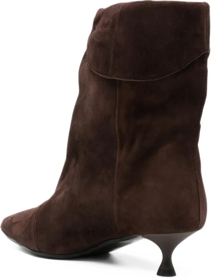 Gisel B New Miriam pointed-toe suede boots Bruin - Foto 3