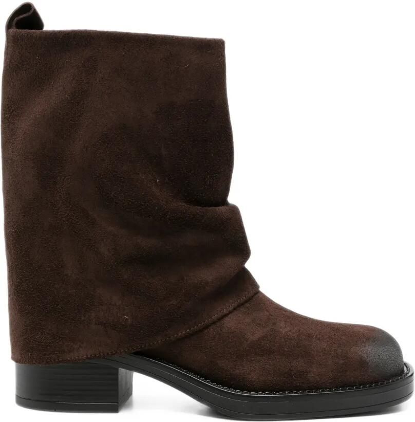 Gisel B Royal slouchy suede boots Bruin