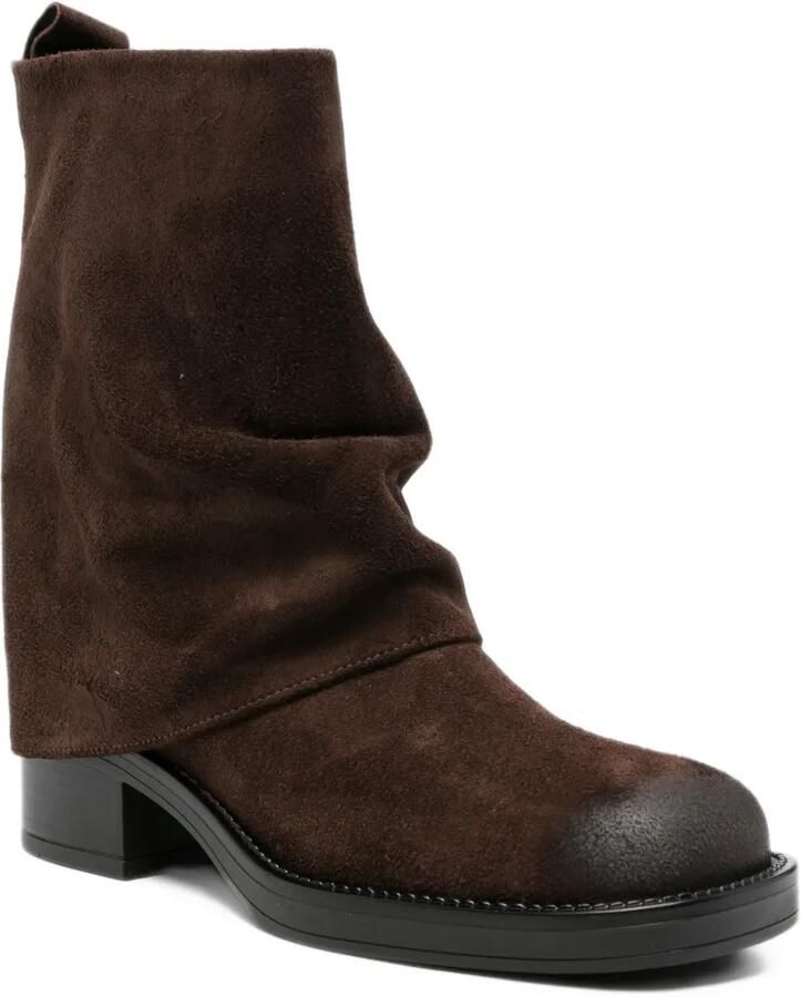 Gisel B Royal slouchy suede boots Bruin - Foto 2