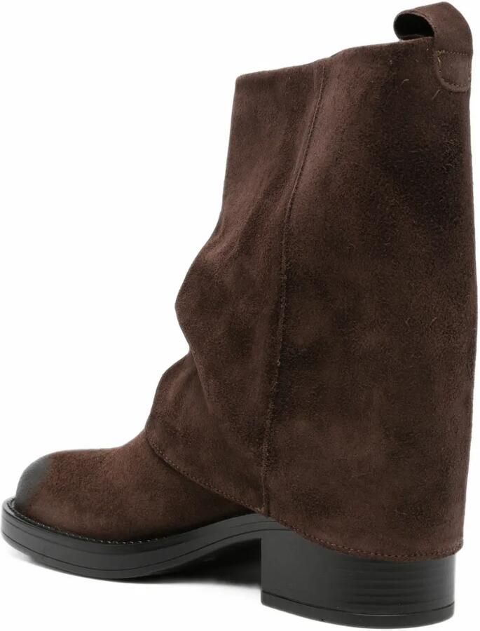Gisel B Royal slouchy suede boots Bruin - Foto 3