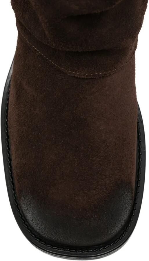 Gisel B Royal slouchy suede boots Bruin - Foto 4
