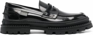Giuliano Galiano Freddie leren loafers Zwart