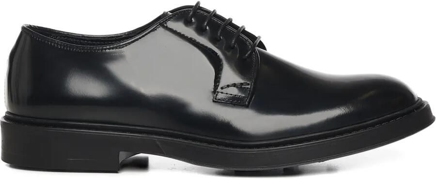 Giuliano Galiano Alan derby veterschoenen met ronde neus Zwart