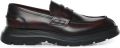 Giuliano Galiano Bryan leren loafers met chunky zool Bruin - Bruin