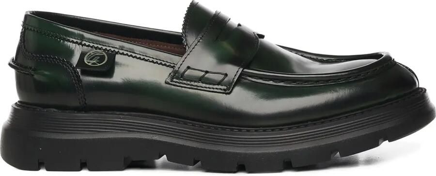 Giuliano Galiano Bryan Mocassins leren loafers Groen