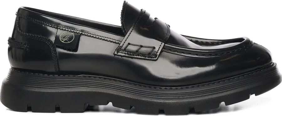 Giuliano Galiano Bryan Mocassins leren loafers Zwart