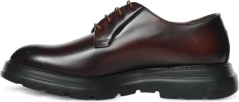 Giuliano Galiano Castro gepolijste leren derby schoenen Bruin - Foto 4
