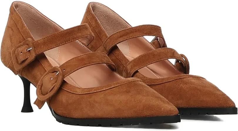 Giuliano Galiano Geluci suède pumps Bruin