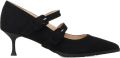 Giuliano Galiano Geluci suède pumps Zwart - Zwart