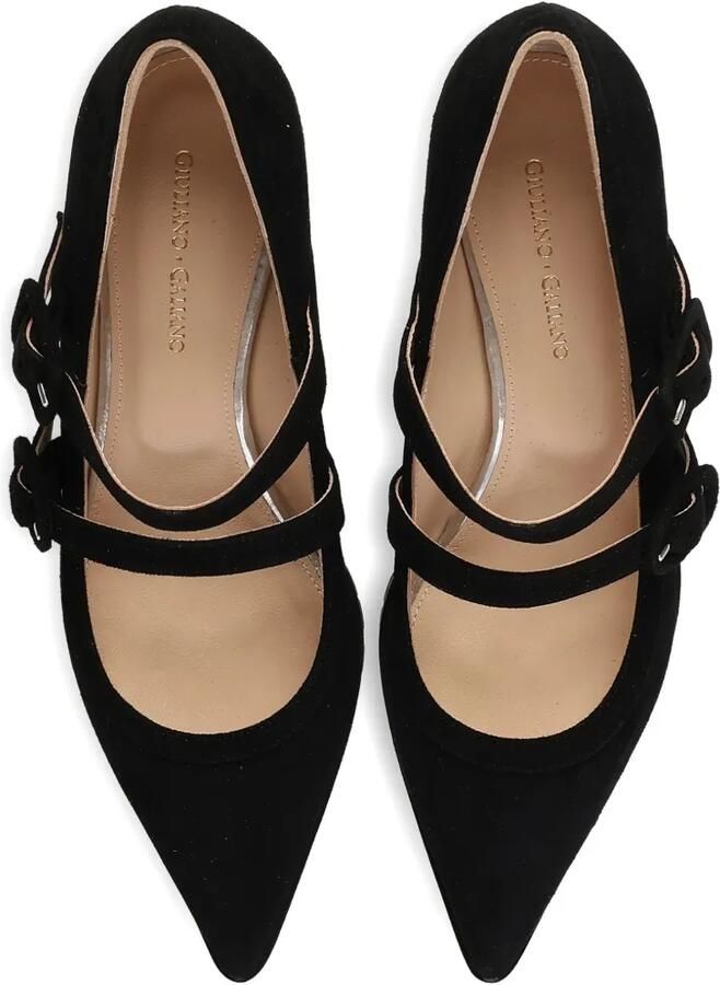 Giuliano Galiano Geluci suède pumps Zwart - Foto 2