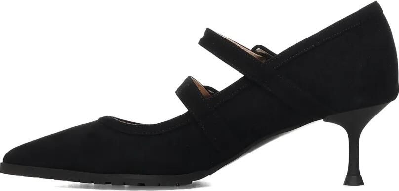 Giuliano Galiano Geluci suède pumps Zwart - Foto 5
