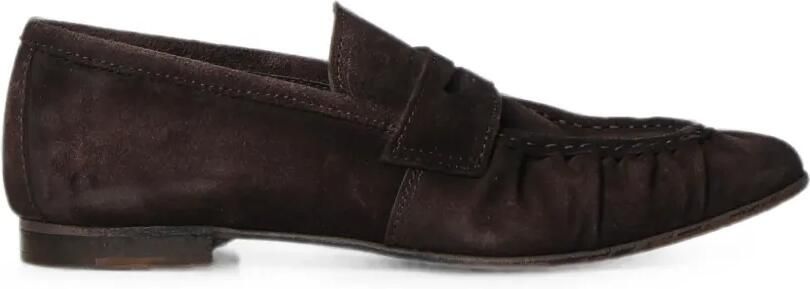 Giuliano Galiano Jacob loafers met ruches Bruin