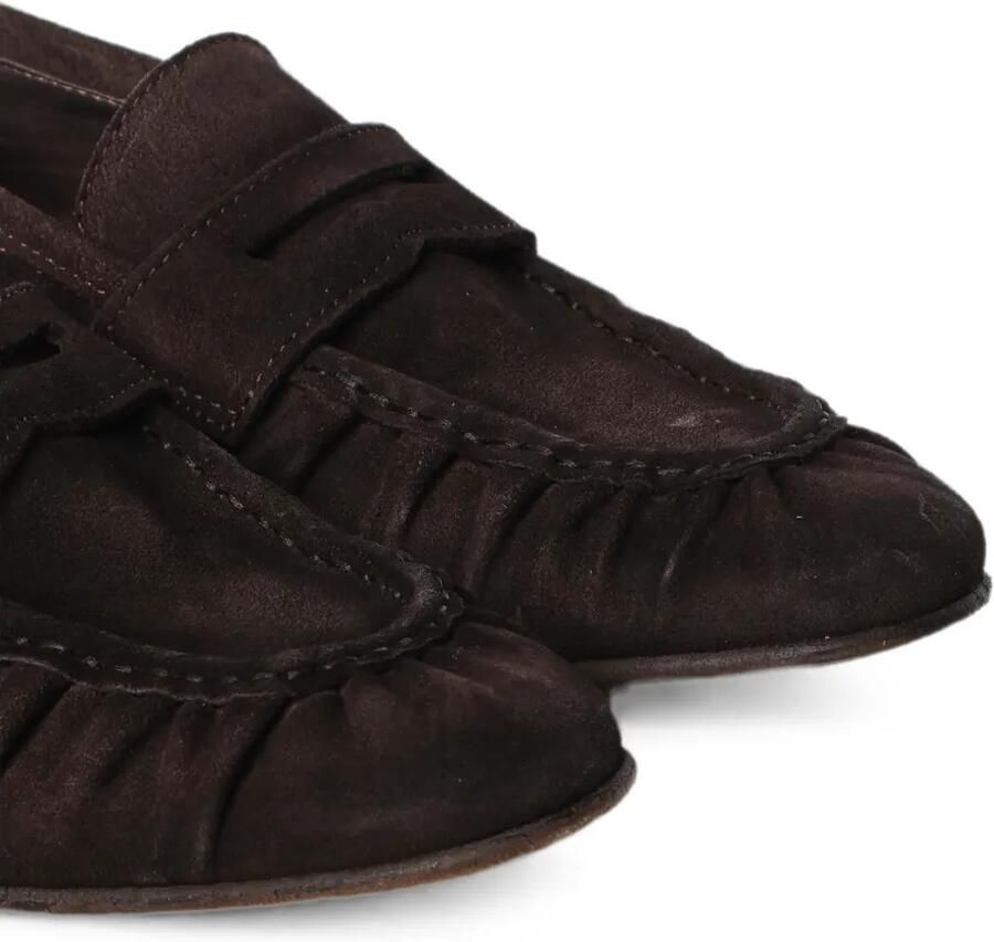 Giuliano Galiano Jacob loafers met ruches Bruin - Foto 2