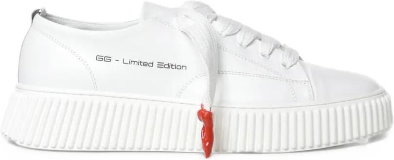 Giuliano Galiano Jumbo chunky-sole leather sneakers Wit