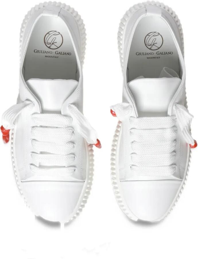 Giuliano Galiano Jumbo chunky-sole leather sneakers Wit - Foto 2