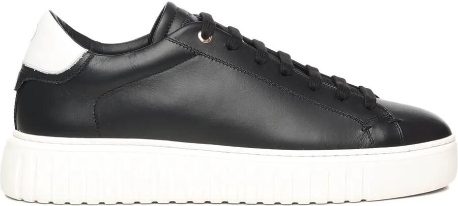 Giuliano Galiano Leren sneakers Zwart
