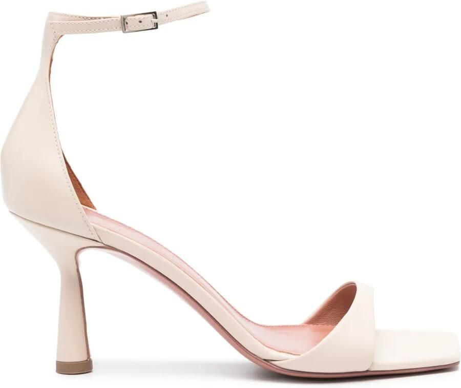 Giuliano Galiano Lina leren sandalen Beige
