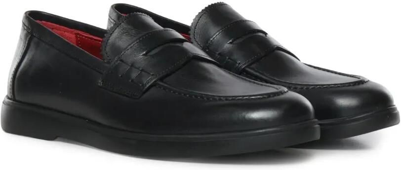 Giuliano Galiano Madrid penny leren loafers Zwart - Foto 3