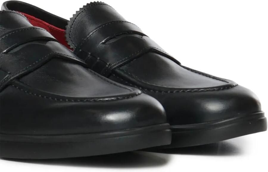 Giuliano Galiano Madrid penny leren loafers Zwart - Foto 2