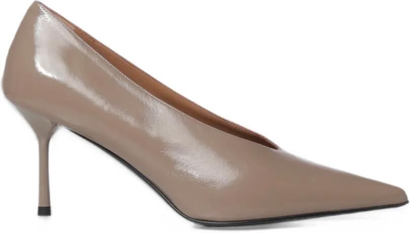 Giuliano Galiano patent leather pumps Beige