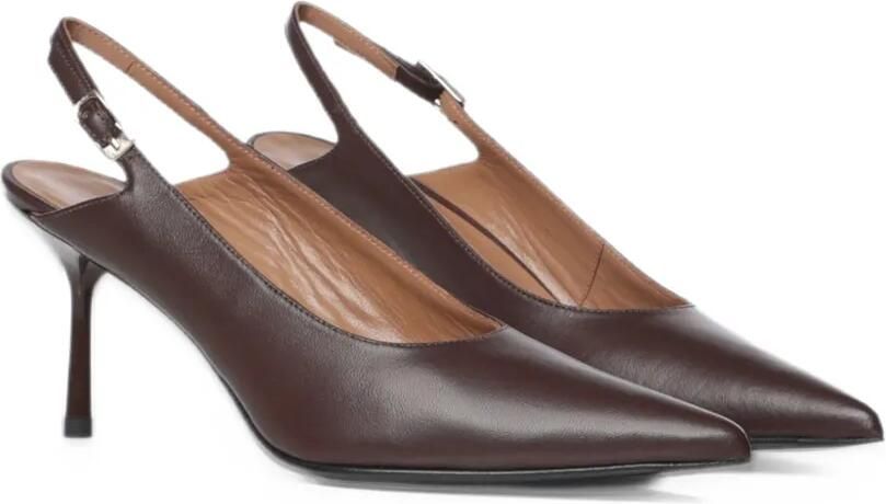 Giuliano Galiano Roxy pointed-toe slingback pumps Bruin - Foto 5