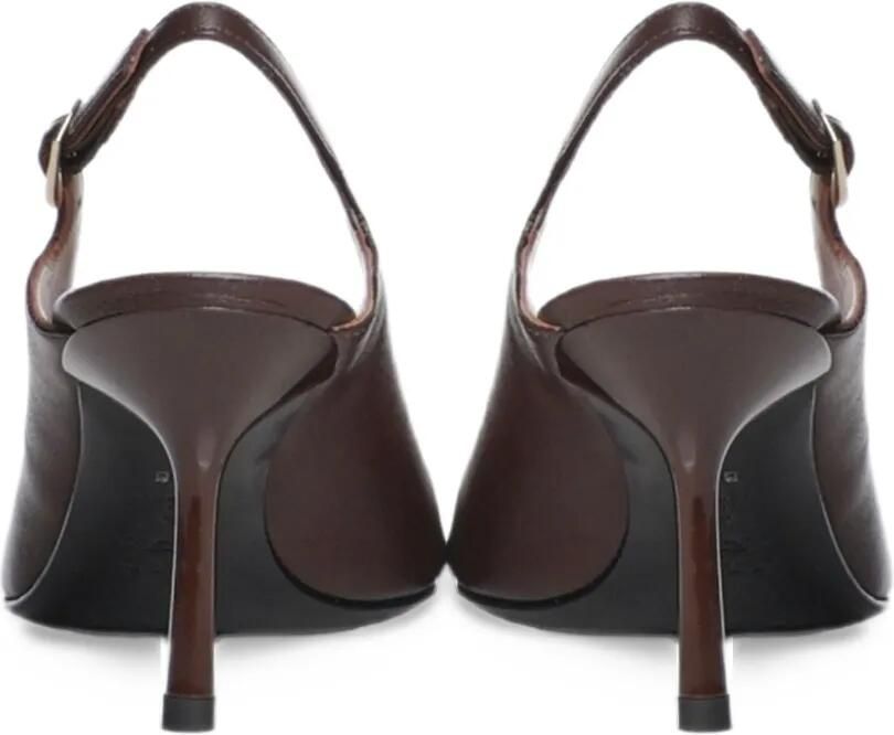 Giuliano Galiano Roxy pointed-toe slingback pumps Bruin - Foto 4