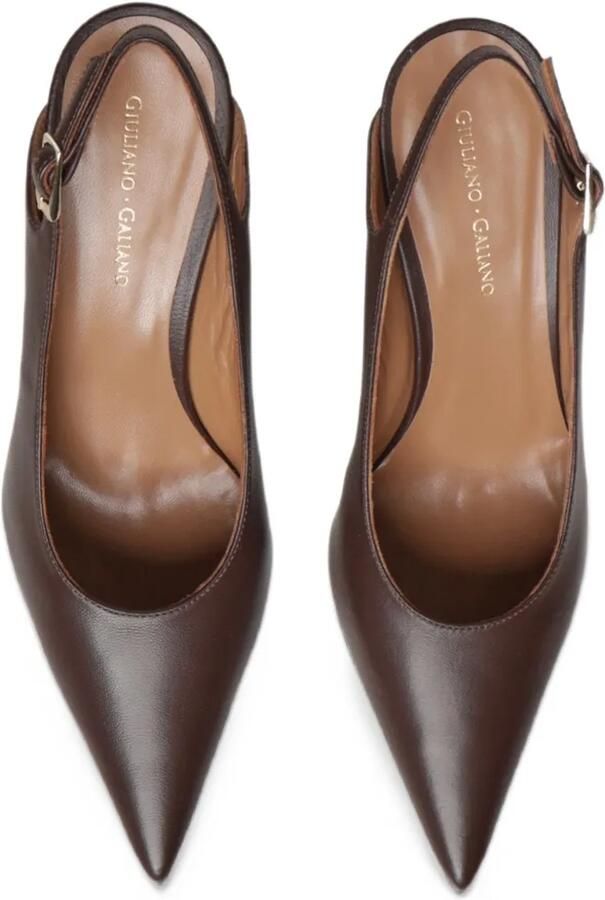 Giuliano Galiano Roxy pointed-toe slingback pumps Bruin - Foto 3