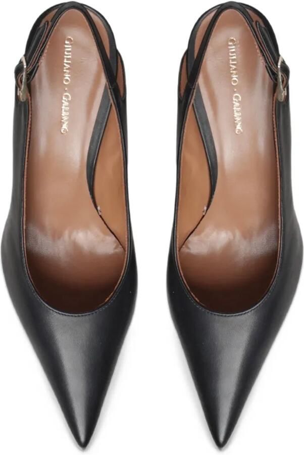 Giuliano Galiano Roxy pointed-toe slingback pumps Zwart - Foto 3