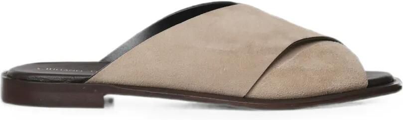 Giuliano Galiano Sandalen met gekruiste bandjes Beige