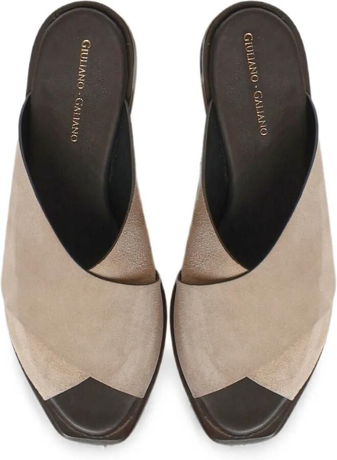 Giuliano Galiano Sandalen met gekruiste bandjes Beige - Foto 3