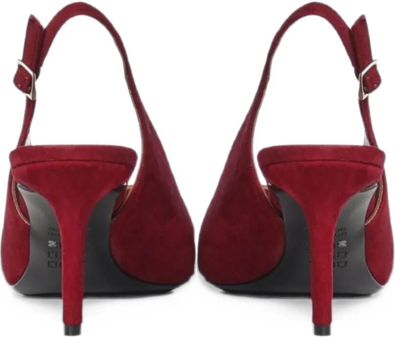 Giuliano Galiano Tara point-toe slingback pumps Rood - Foto 4