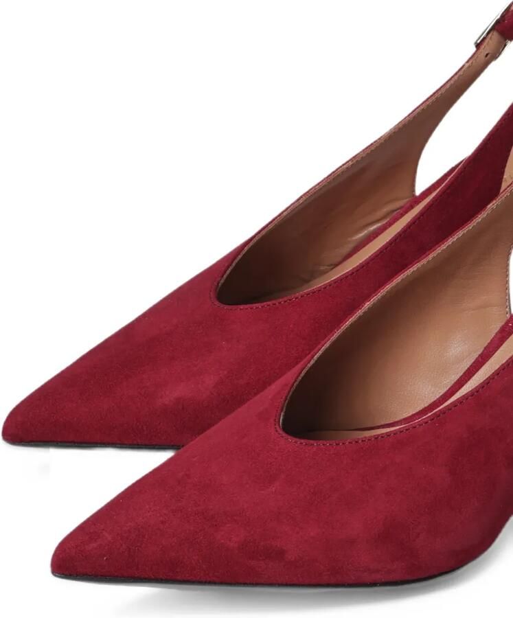 Giuliano Galiano Tara point-toe slingback pumps Rood - Foto 2