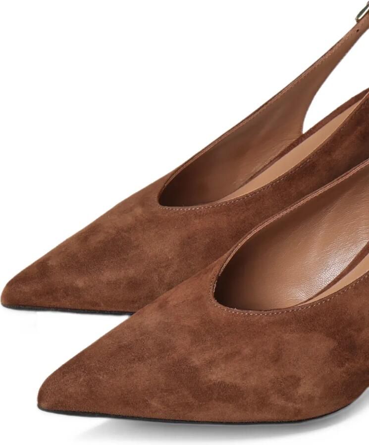 Giuliano Galiano Tara pointed-toe slingback pumps Bruin - Foto 2