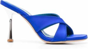 Giuliano Galiano Irina sandalen met gekruiste bandjes Blauw