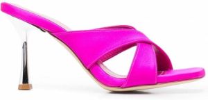 Giuliano Galiano Irina sandalen met gekruiste bandjes Roze