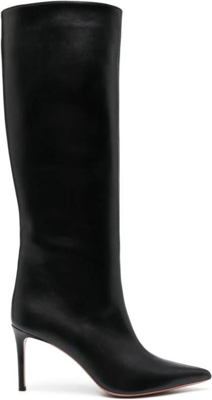 Giuliano Galiano Leren laarzen Zwart