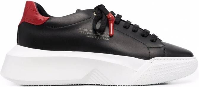 Giuliano Galiano Nemesis sneakers met chunky zool Zwart