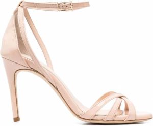 Giuliano Galiano Sandalen met gekruiste bandjes Beige