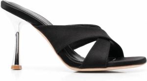 Giuliano Galiano Sandalen met gekruiste bandjes Zwart