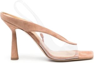 Giuliano Galiano Slingback sandalen met vierkante neus Beige