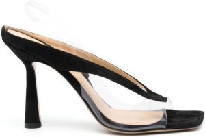 Giuliano Galiano Slingback sandalen met vierkante neus Zwart