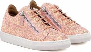 Giuseppe Junior Cheryl Glitter Jr low-top sneakers Roze