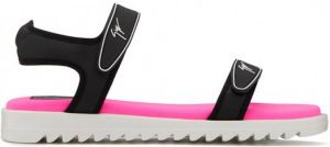 Giuseppe Junior Matty sandalen met klittenband Zwart