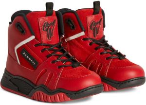 Giuseppe Junior Talon Jr sneakers met suède vlak Rood