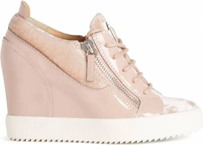 Giuseppe Zanotti Addy sneakers met sleehak Roze