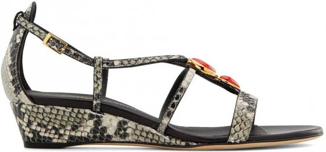 Giuseppe Zanotti 30 mm Adelaide sandalen Grijs